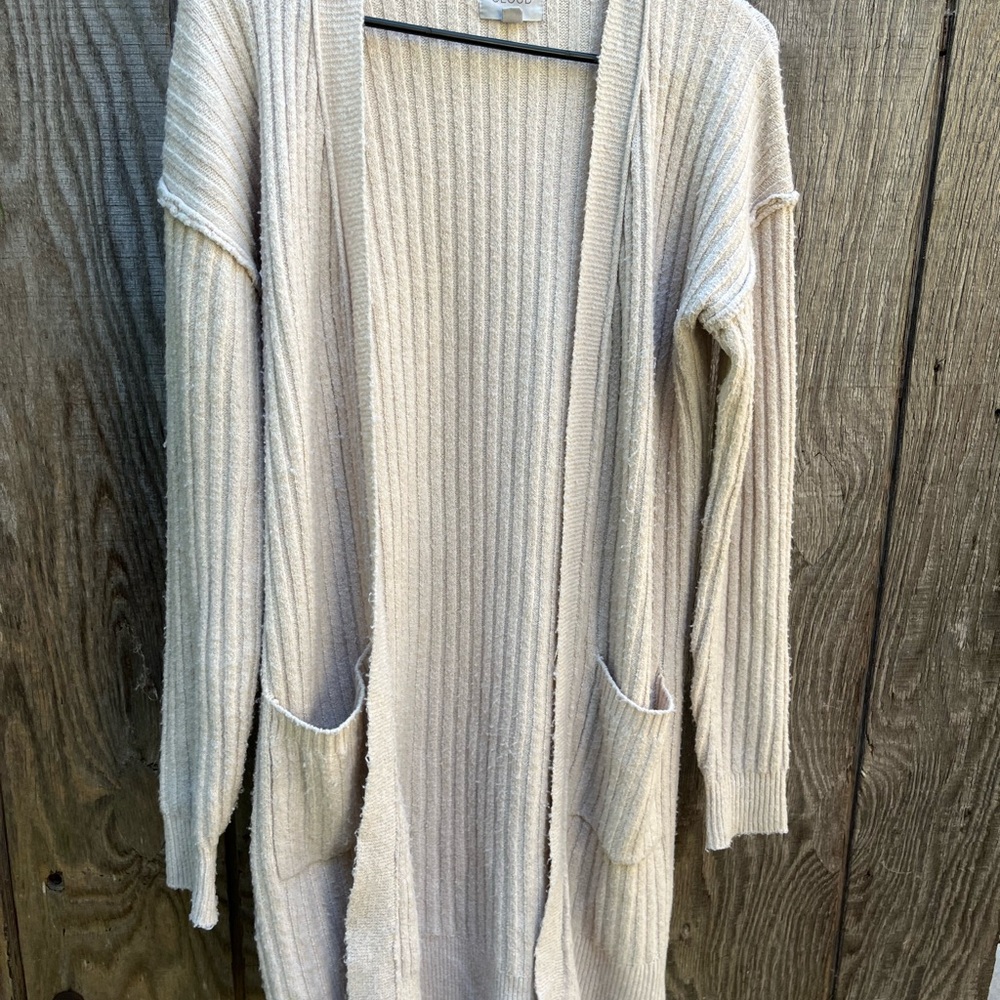 Gypsy Cloud Cream Ribbed Cardigan